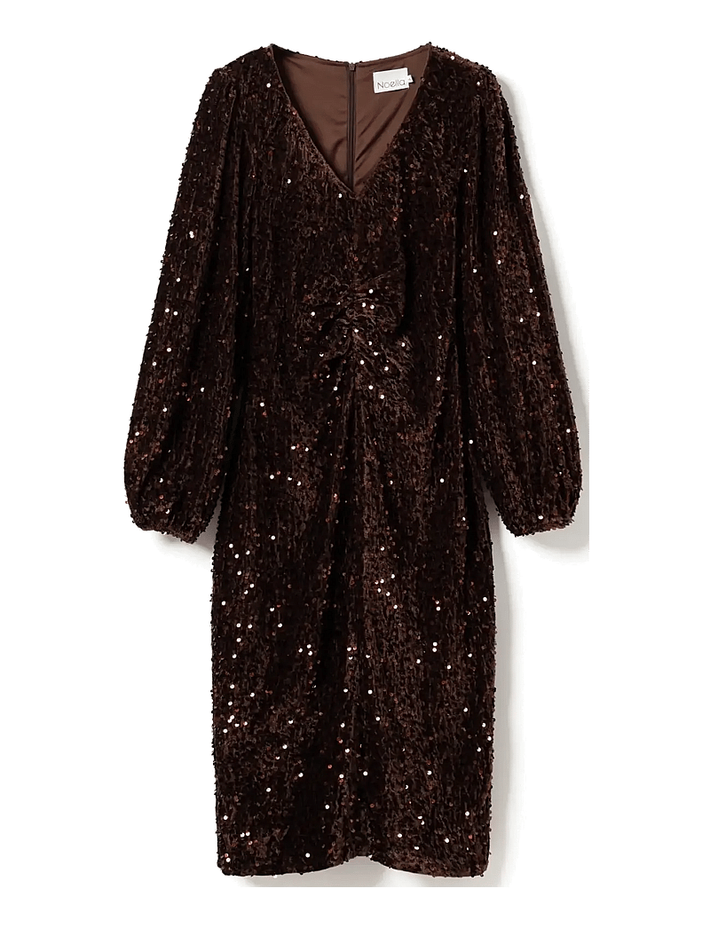 Noella - Teagan LG Dress - cocktailklänningar - chocolate brown - 2
