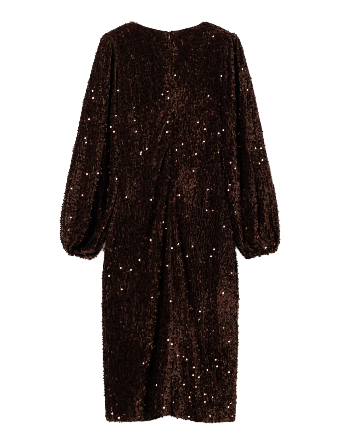 Noella - Teagan LG Dress - pailletkjoler - chocolate brown - 2