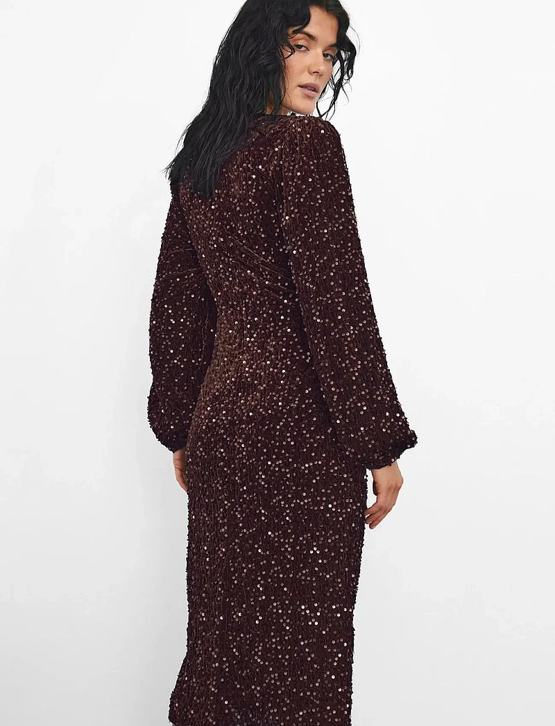 Noella - Teagan LG Dress - cocktailklänningar - chocolate brown - 0