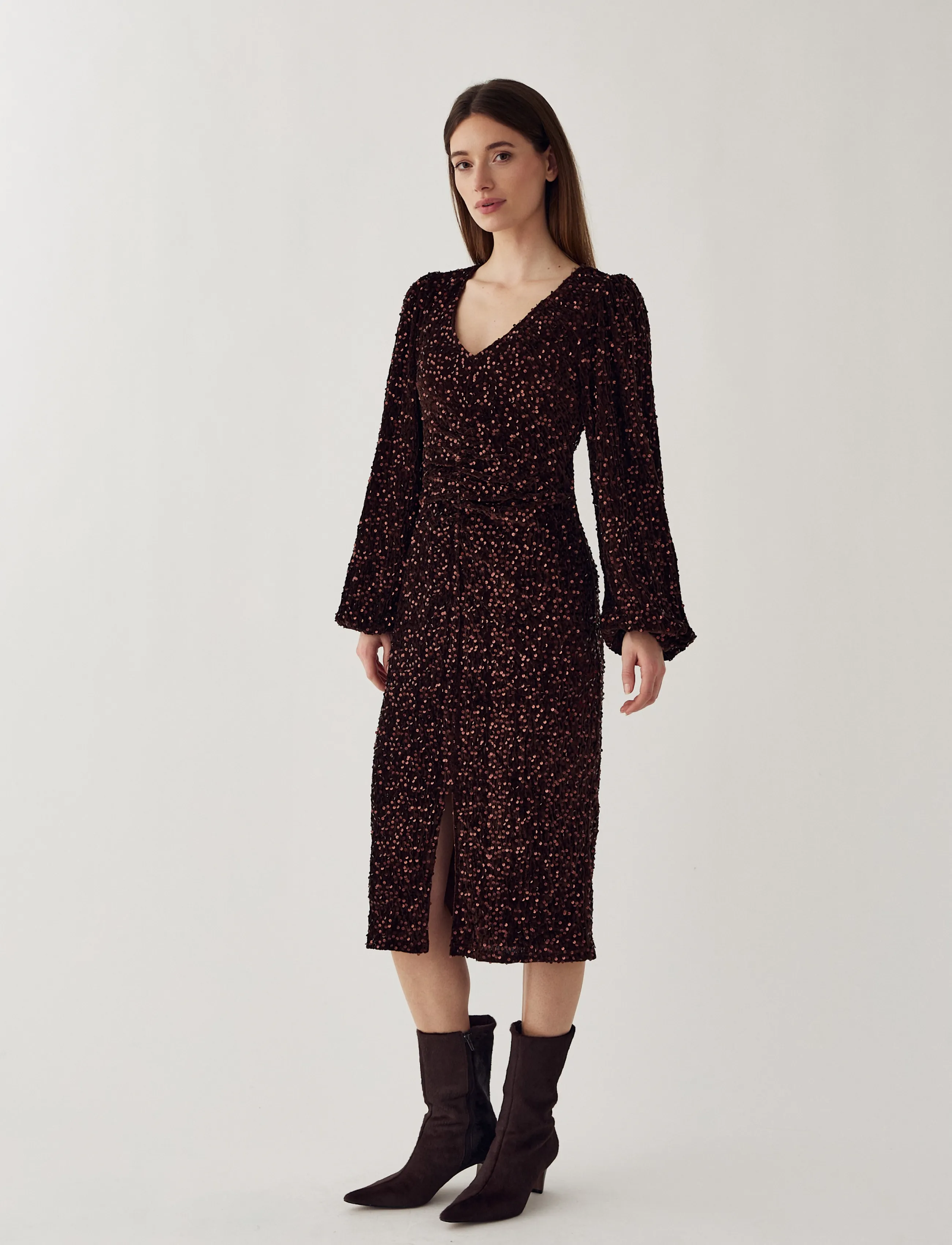 Noella Teagan LG Dress - Noella - CHOCOLATE BROWN / brown