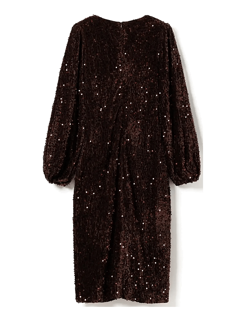 Noella - Teagan LG Dress - cocktailklänningar - chocolate brown - 3