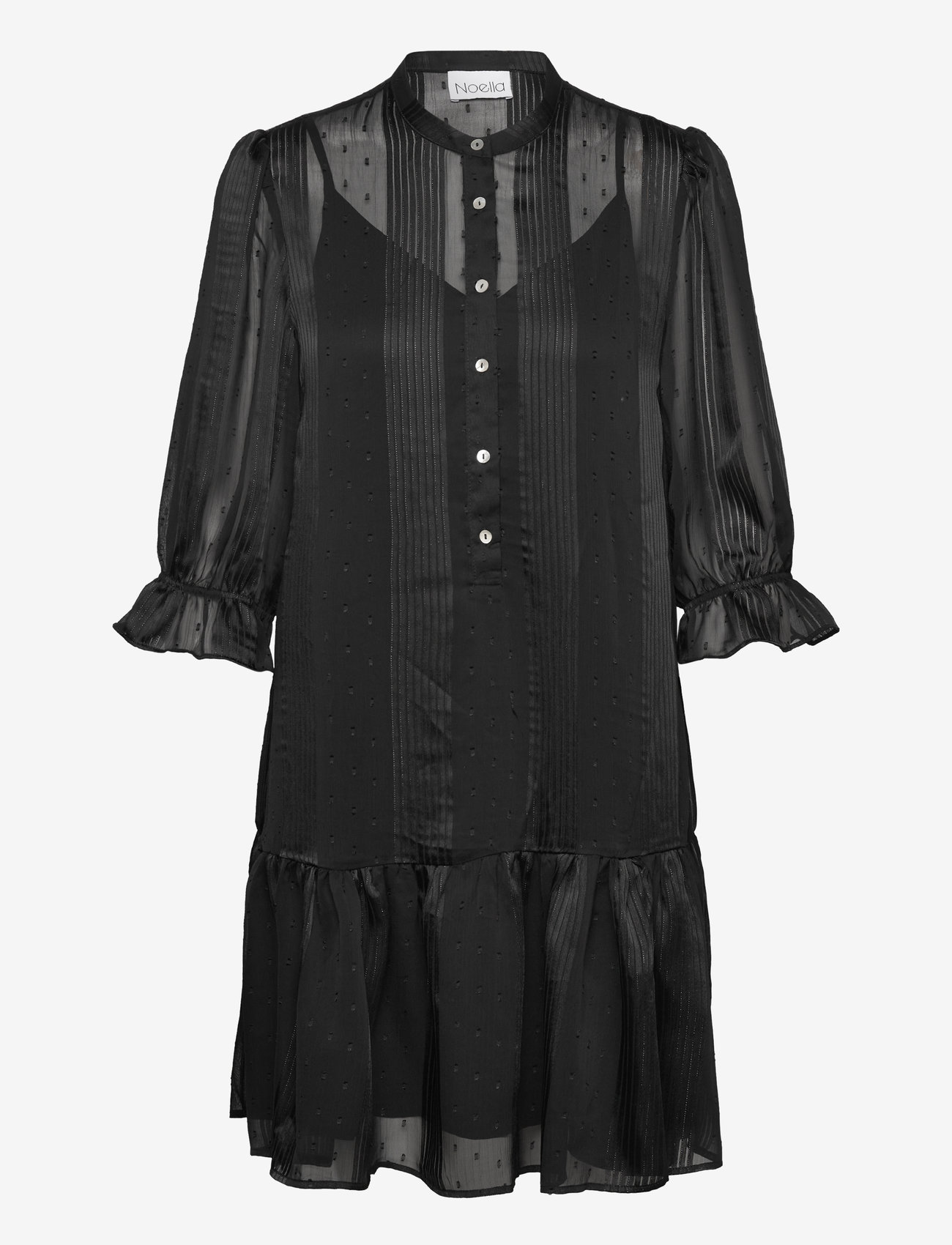 Noella - Killian Dress - skjortklänningar - black - 0