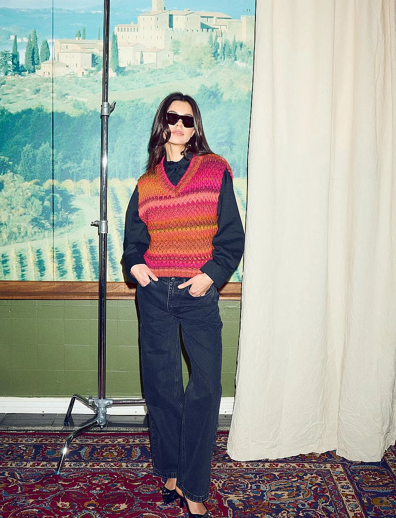 Noella - Katy Jeans - bukser med brede ben - black wash - 0