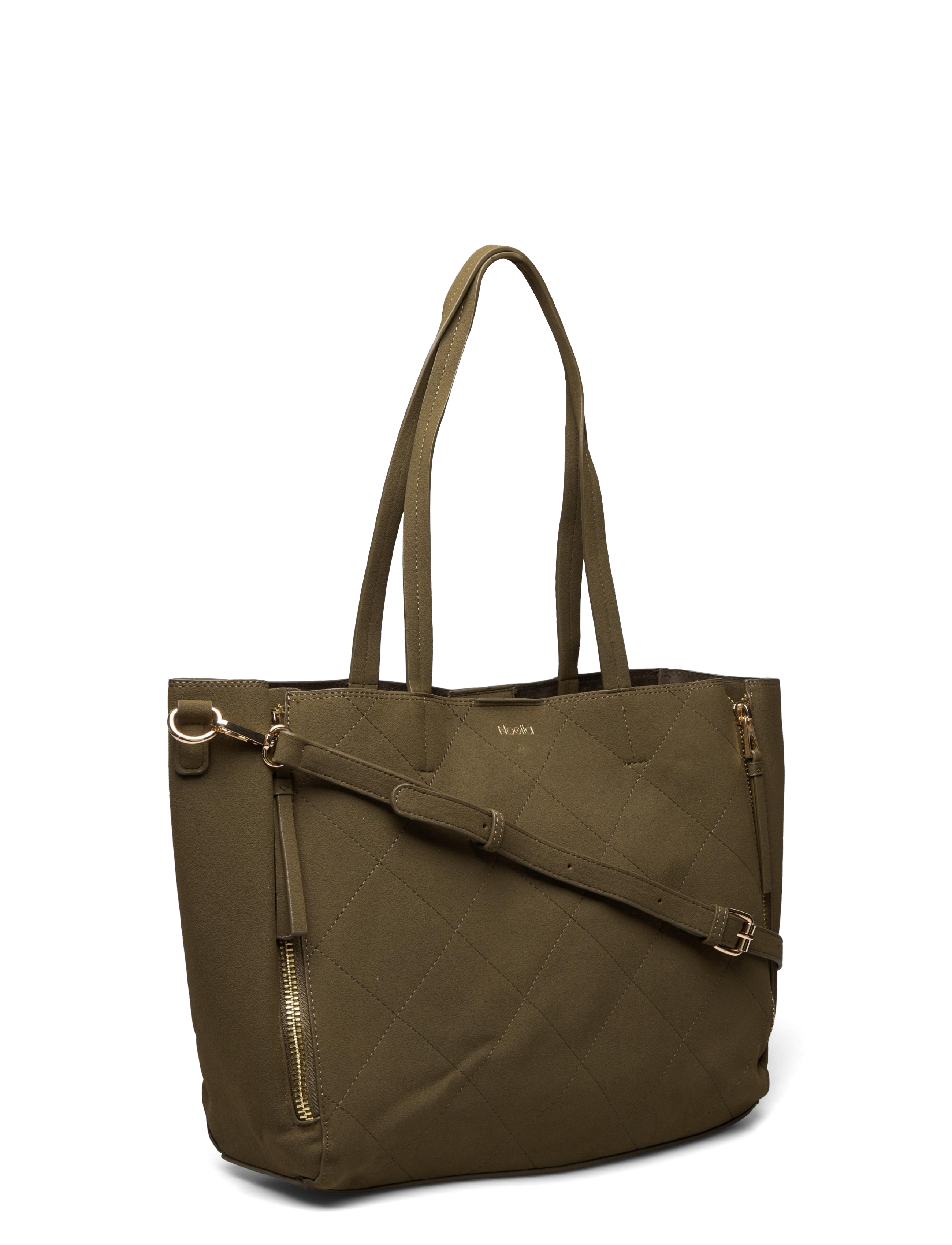Noella - Benita Quilted Tote - dark olive - 2