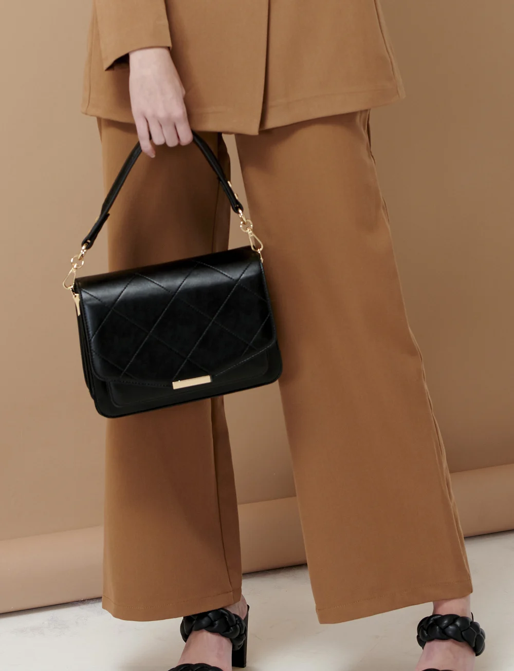 Noella - Blanca Multi Compartment Bag - særlige begivenheder - black leather look - 0