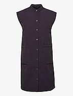 Aia Quilted Waistcoat - BLACK/NAVY