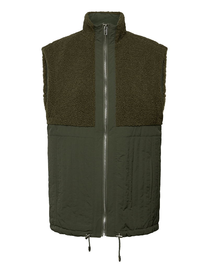Noella - Freya Mix Vest - herbstjacken - army - 0