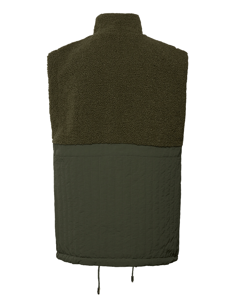 Noella - Freya Mix Vest - vårjackor - army - 1