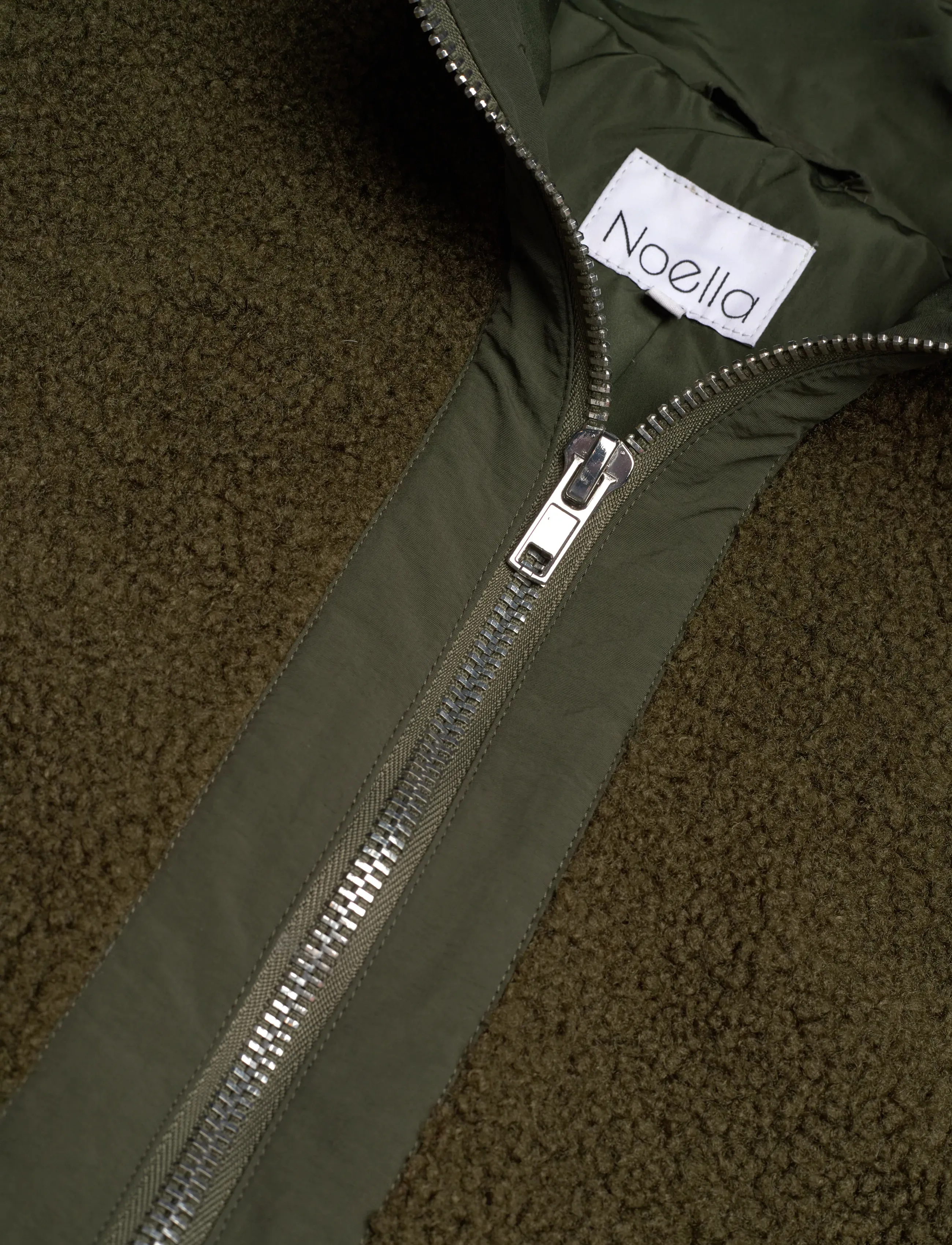 Noella - Freya Mix Vest - puffer-vestid - army - 4