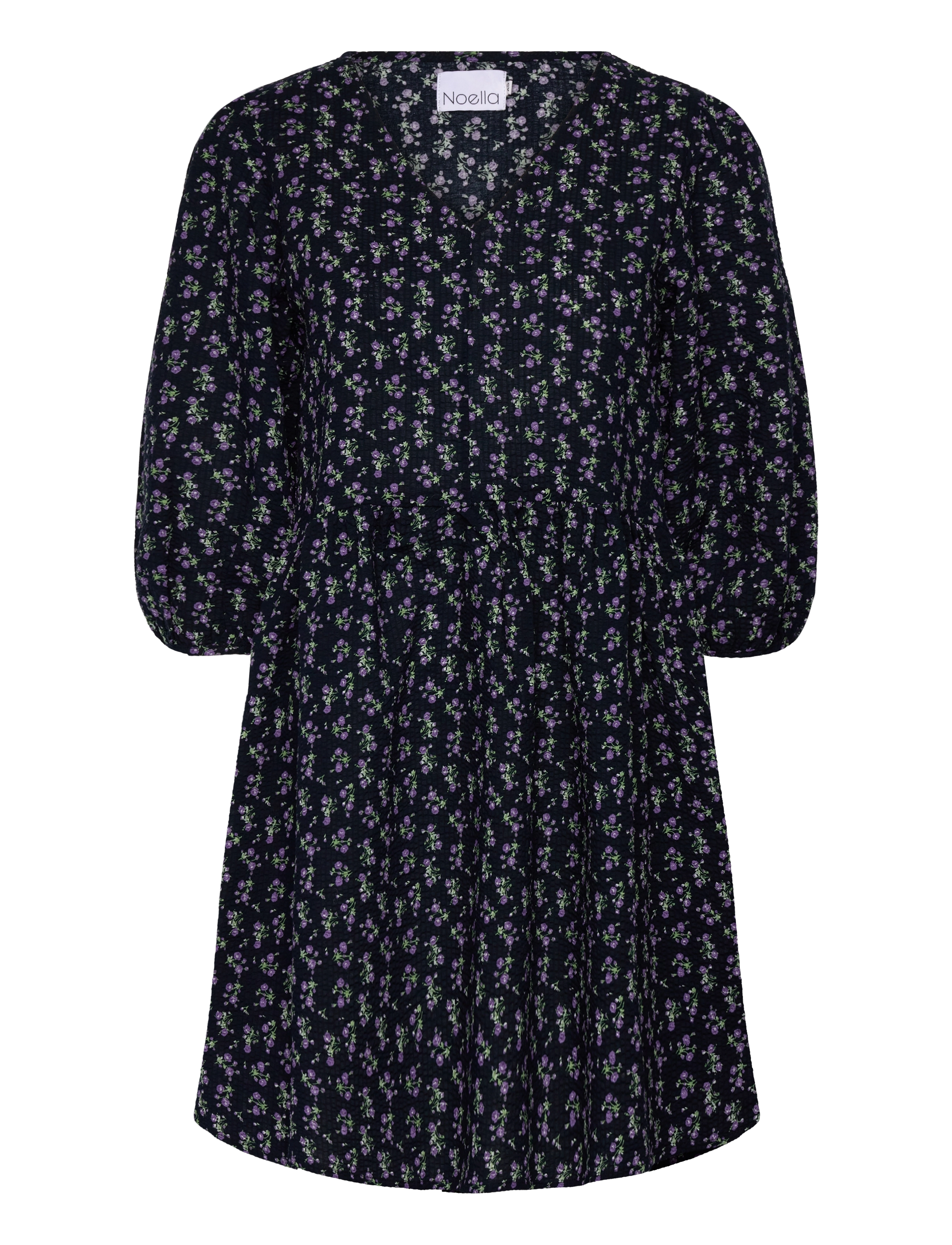 NOELLA Farris Kleid Seersucker Navy - XS - Damen