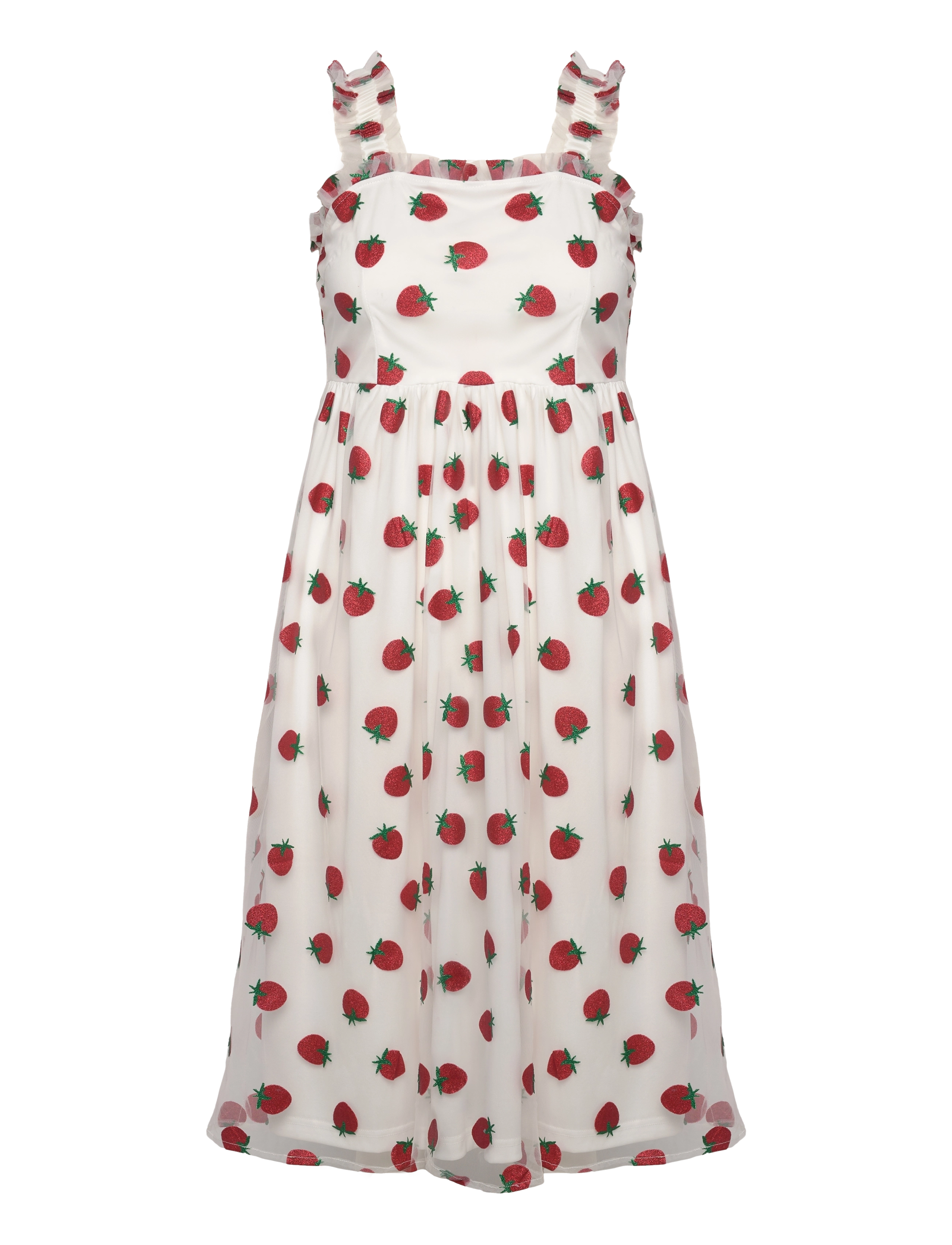 NOELLA Berry Long Kleid Weiß - S - Damen