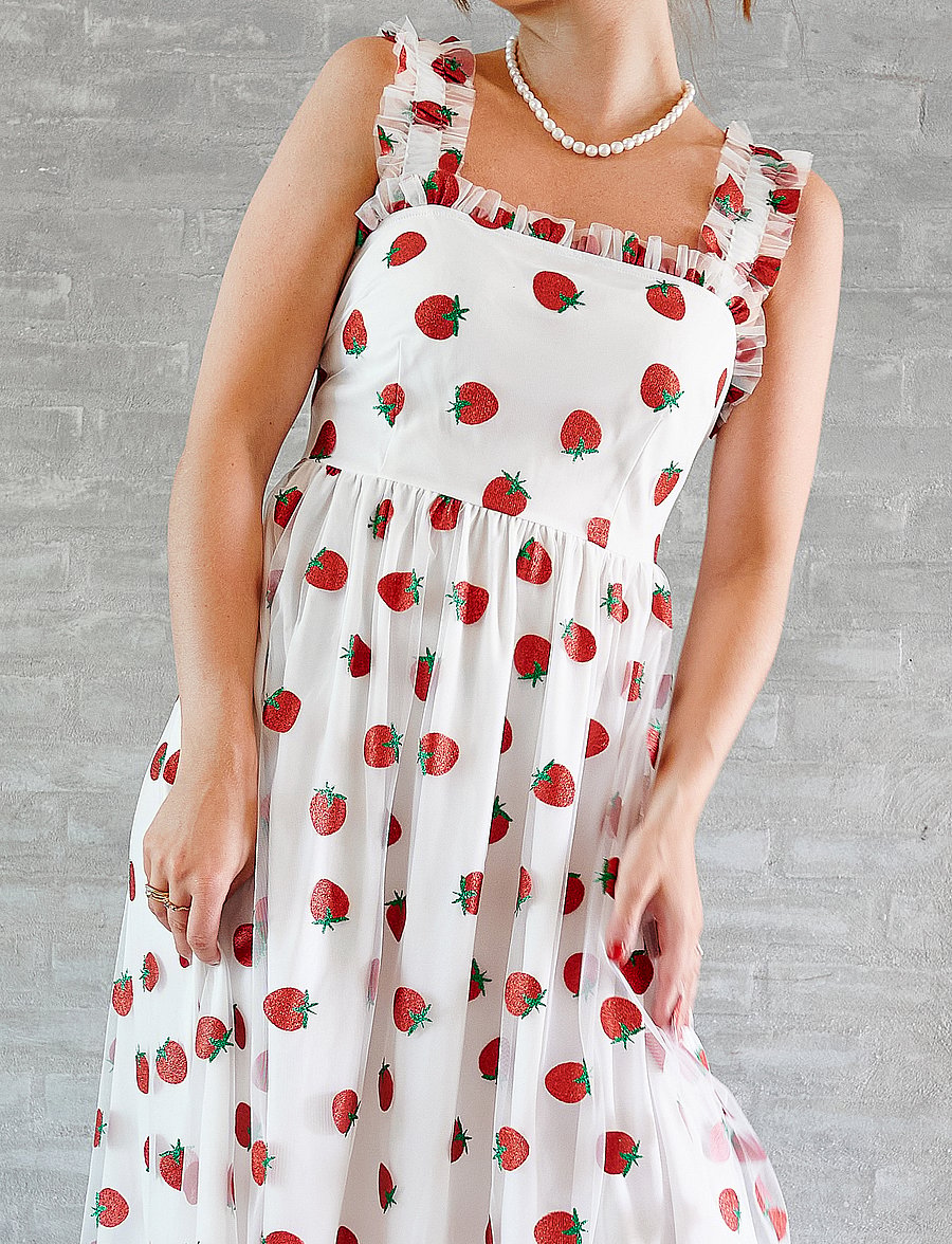 Noella - Berry Long Dress - konfirmation - red mix - 0