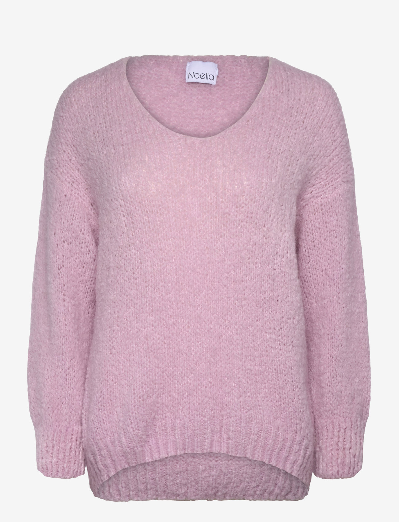 Noella - Fora Knit V-neck Sweater - dusty pink - 1
