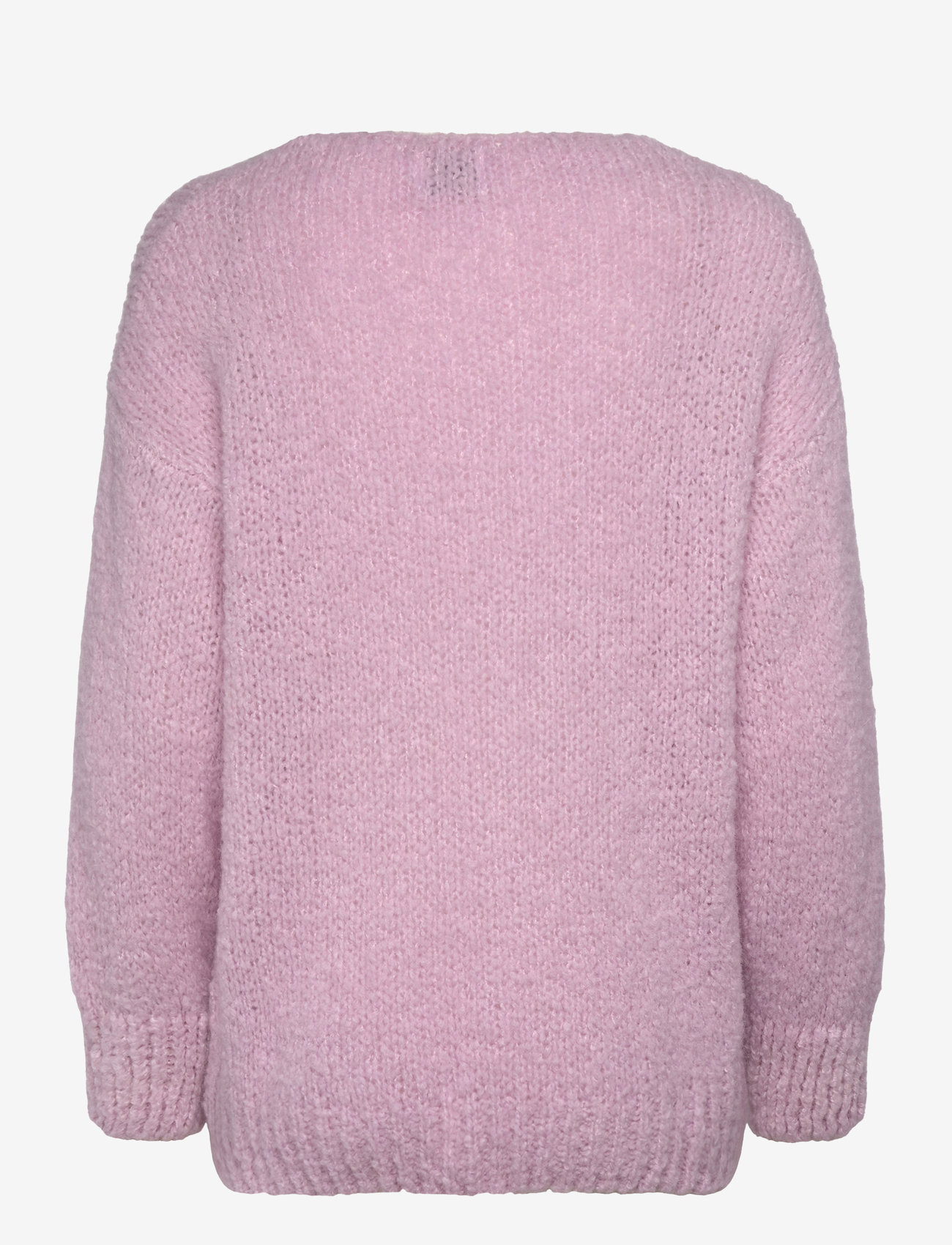 Noella - Fora Knit V-neck Sweater - dusty pink - 2