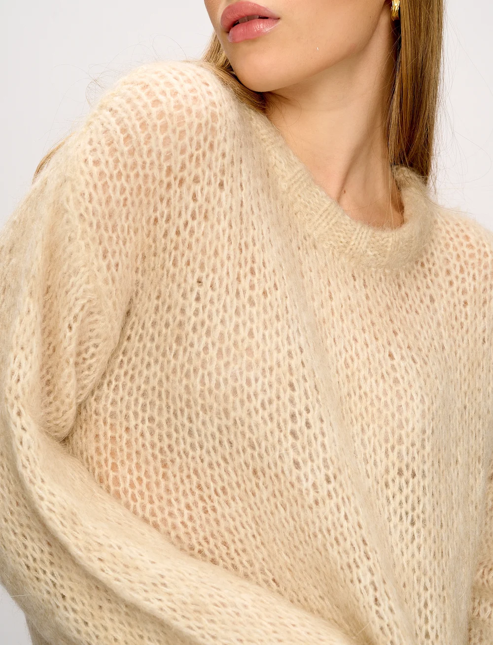 Noella - Delta Knit Sweater - striktrøjer - camel - 4