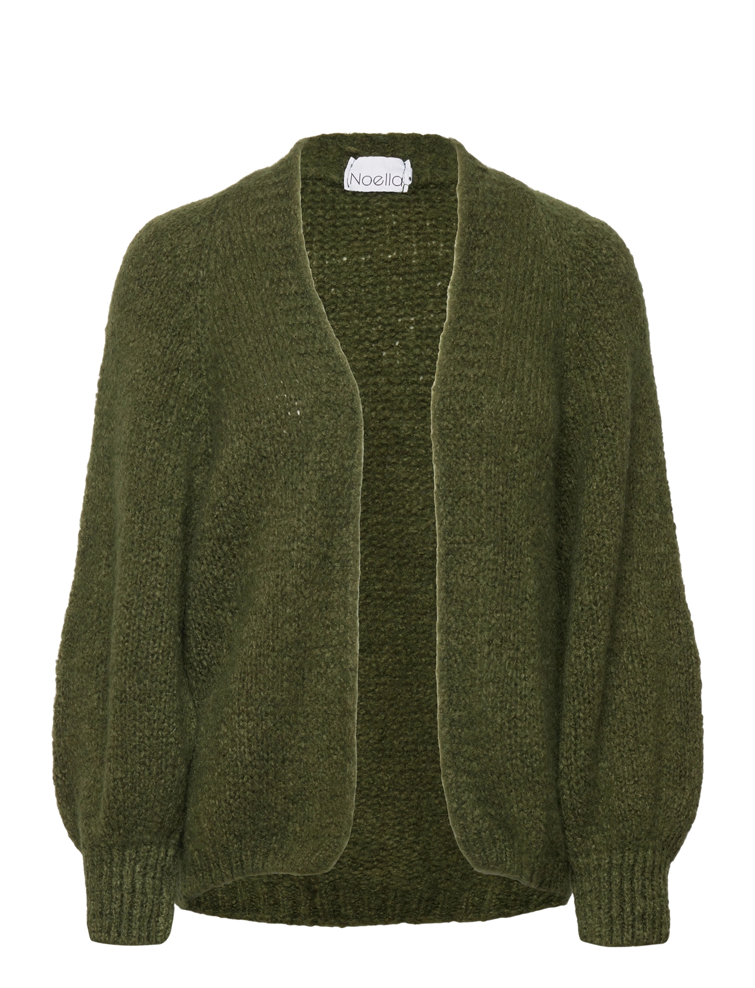 Noella Fora Knit Cardigan, M-L, Green, Strik > Cardigans, Dame