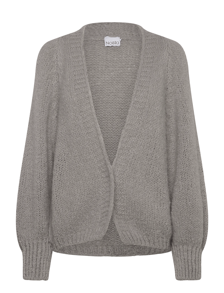 Noella - Fora Knit Cardigan - cardigans - light grey - 0