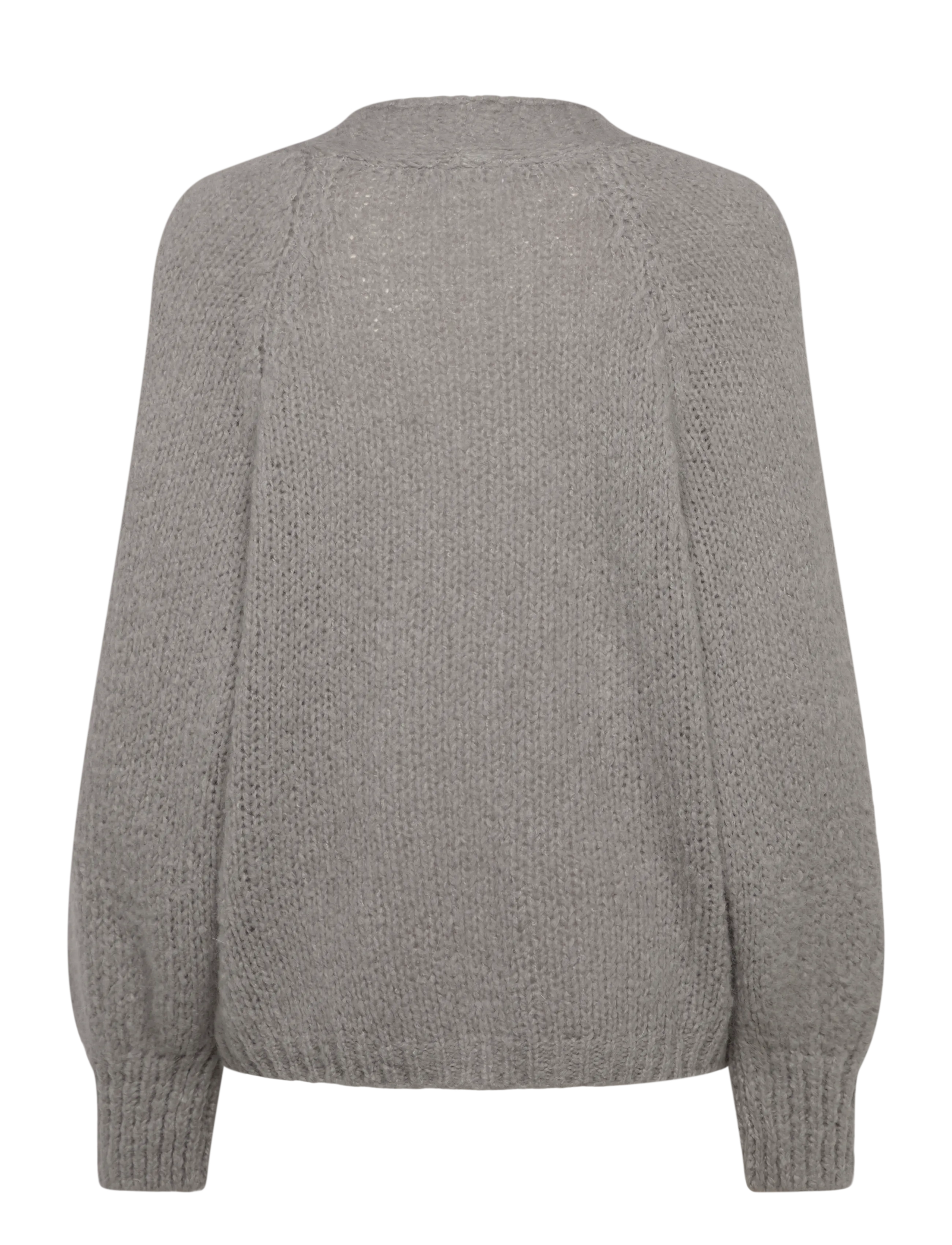 Noella - Fora Knit Cardigan - cardigans - light grey - 1