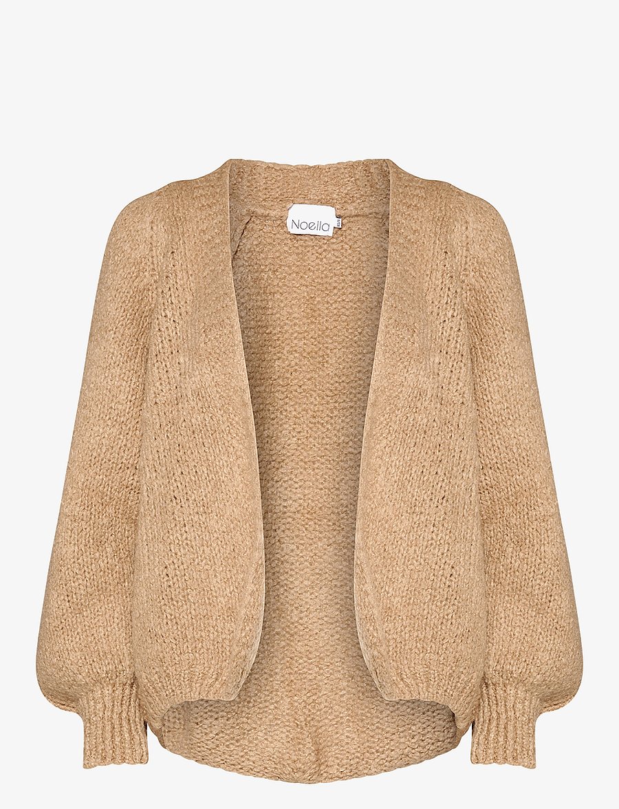 Noella - Fora Knit Cardigan - cardigans - nature brown - 1