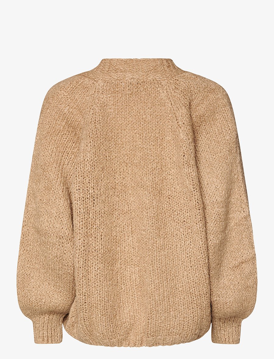 Noella - Fora Knit Cardigan - cardigans - nature brown - 2