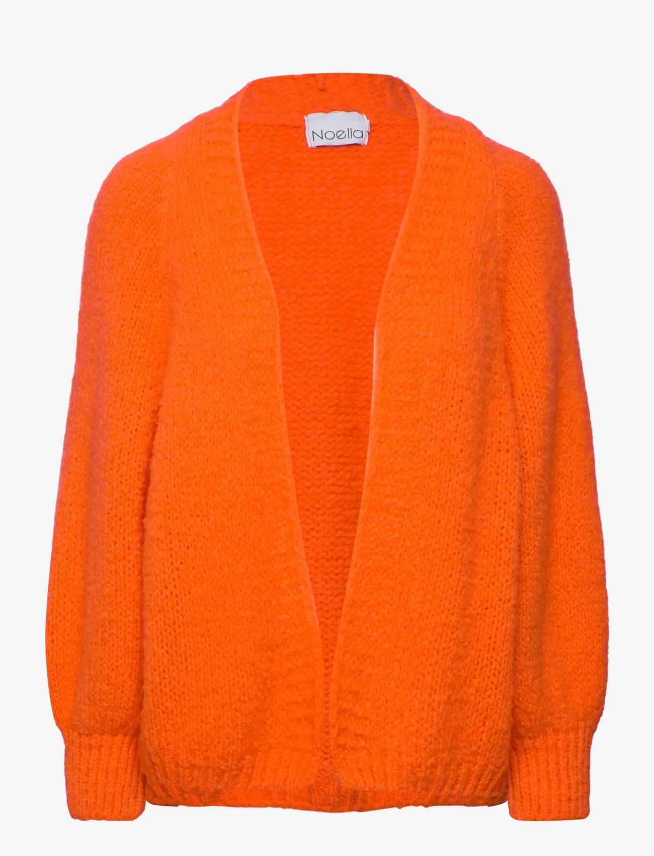 Noella - Fora Knit Cardigan - susegamieji megztiniai - neon orange - 0