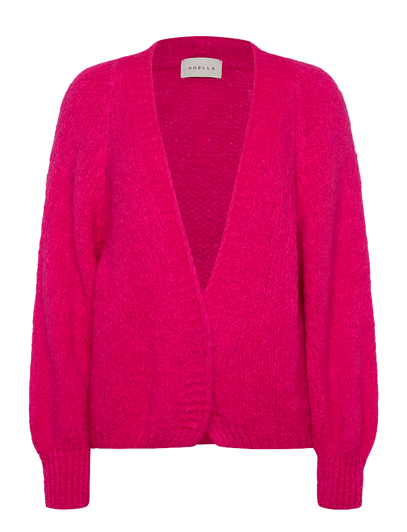 Noella - Fora Knit Cardigan - cardigans - neon pink - 0