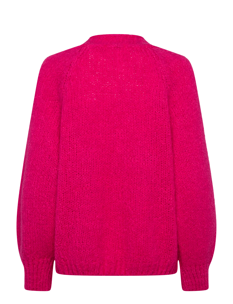 Noella - Fora Knit Cardigan - cardigans - poppy pink - 1
