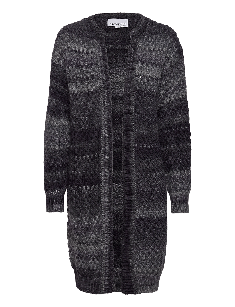 Noella - Gio Knit Cardigan - koftor - black mix - 1