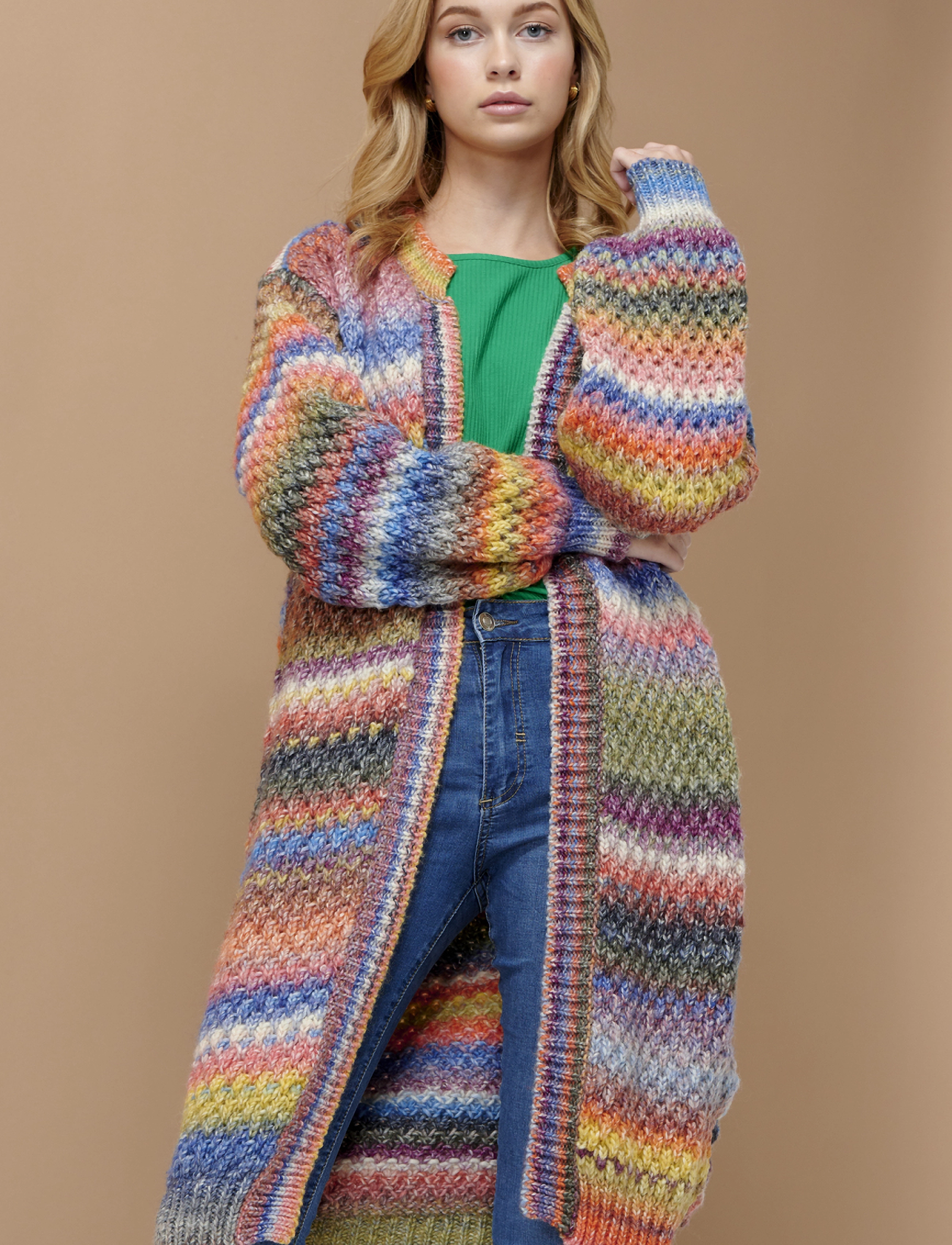 Noella - Gio Knit Cardigan - koftor - multi mix - 4