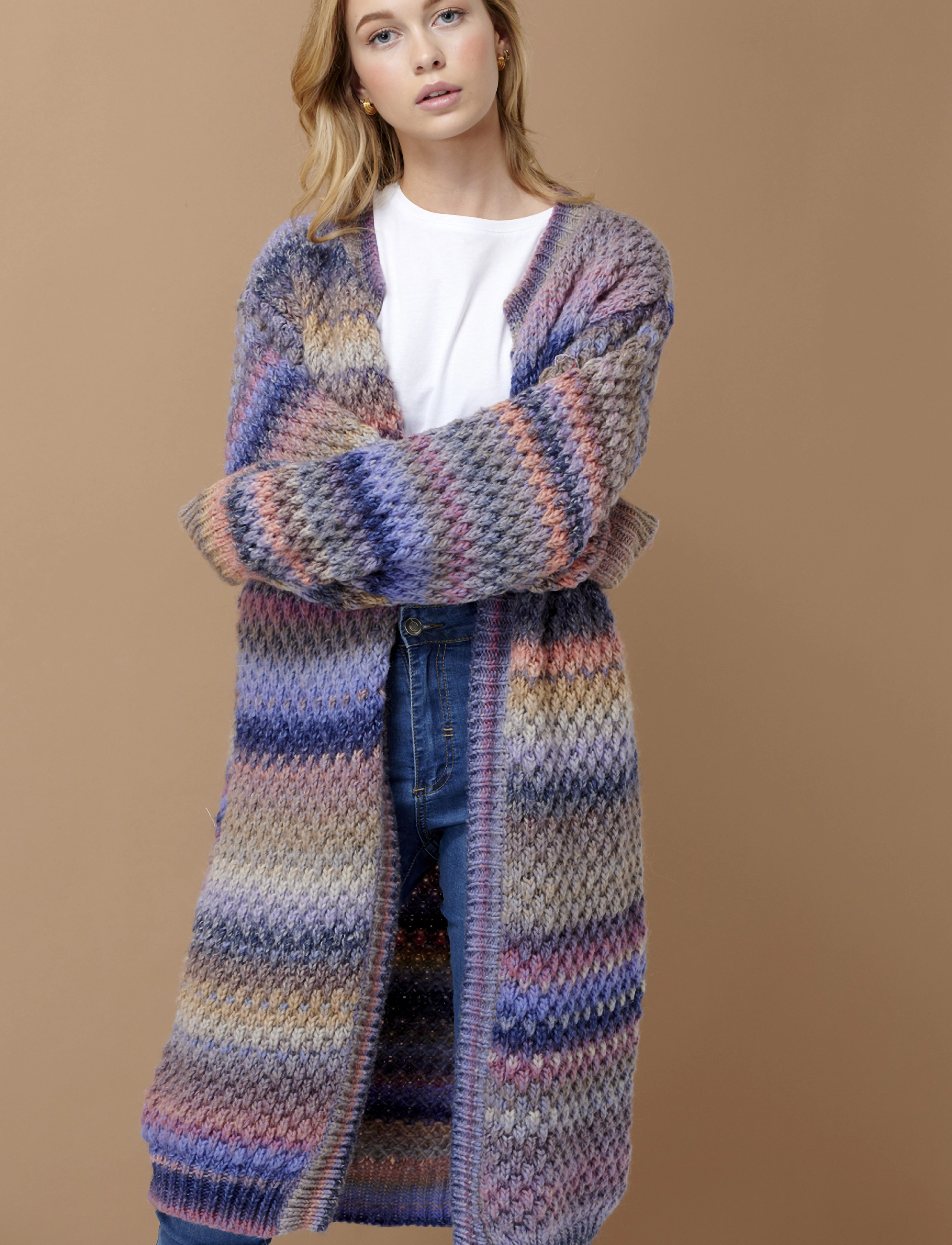 Noella Gio Knit Cardigan, XS-S, Knitwear, Mehrfarbig/gemustert - Cardigans, Frauen