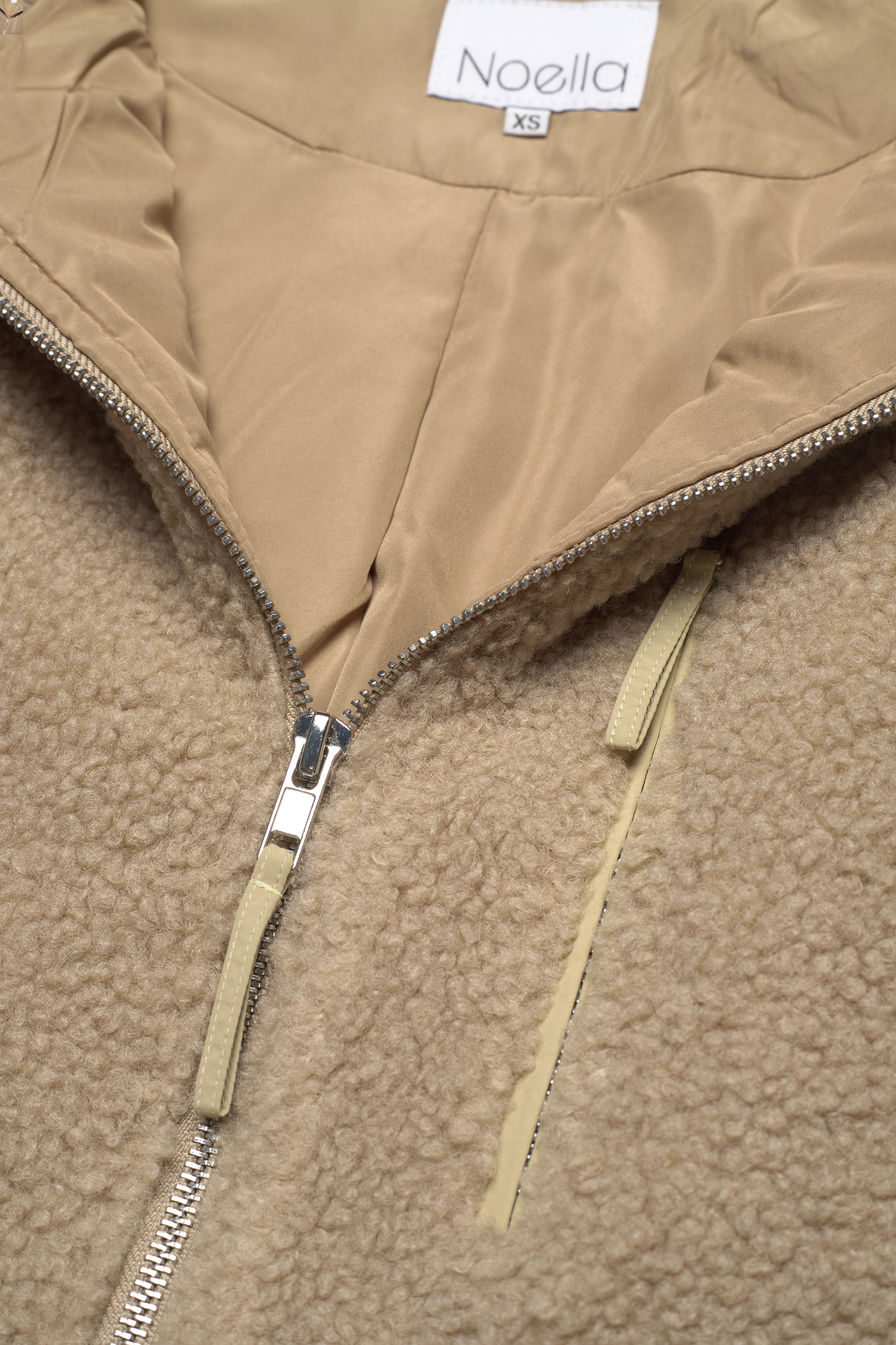 Noella - Effi Pile Vest Polyester - overtøj - beige/army mix - 2