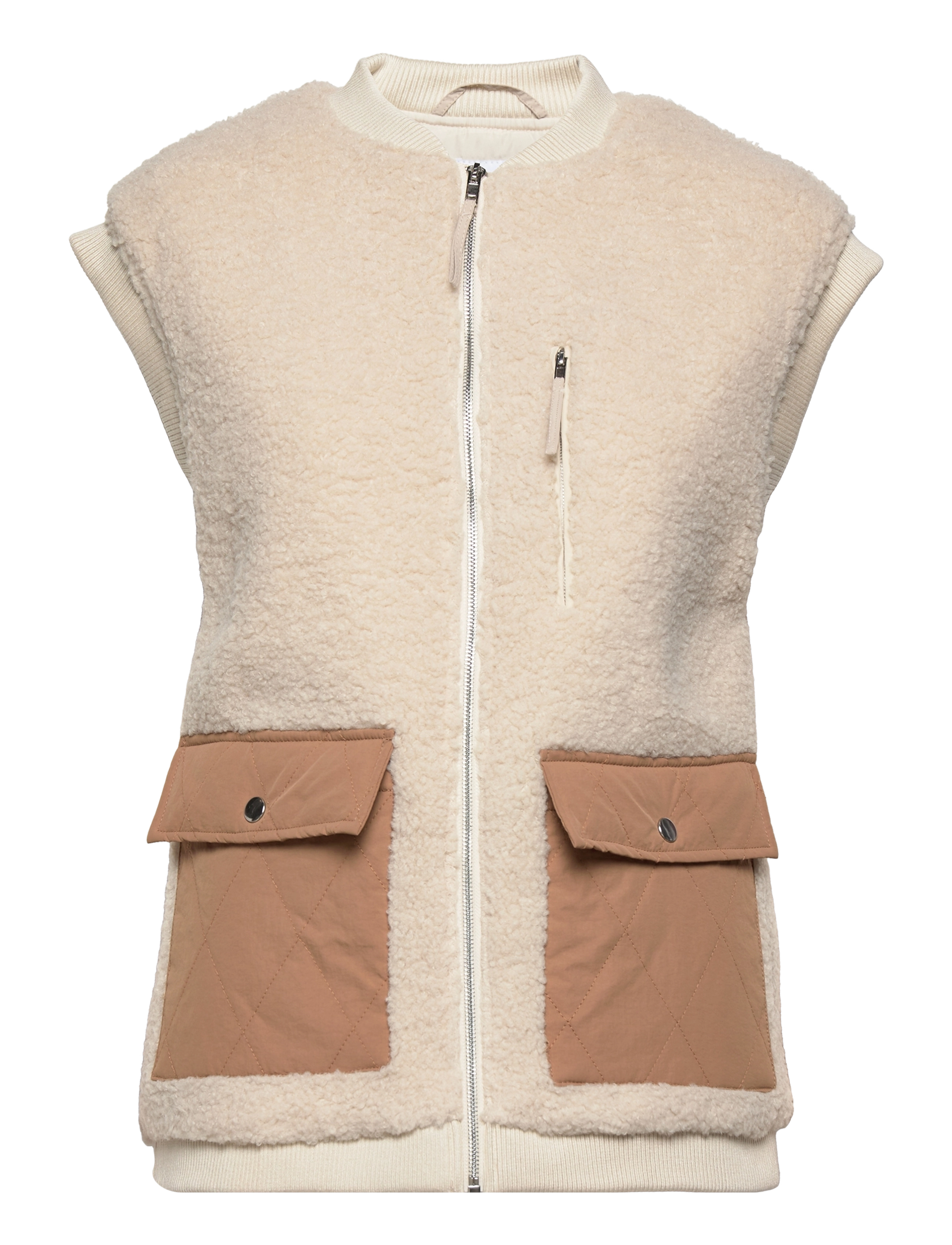 Noella Effi Pile Vest Polyester - Vestid - CAMEL/SAND MIX / beige