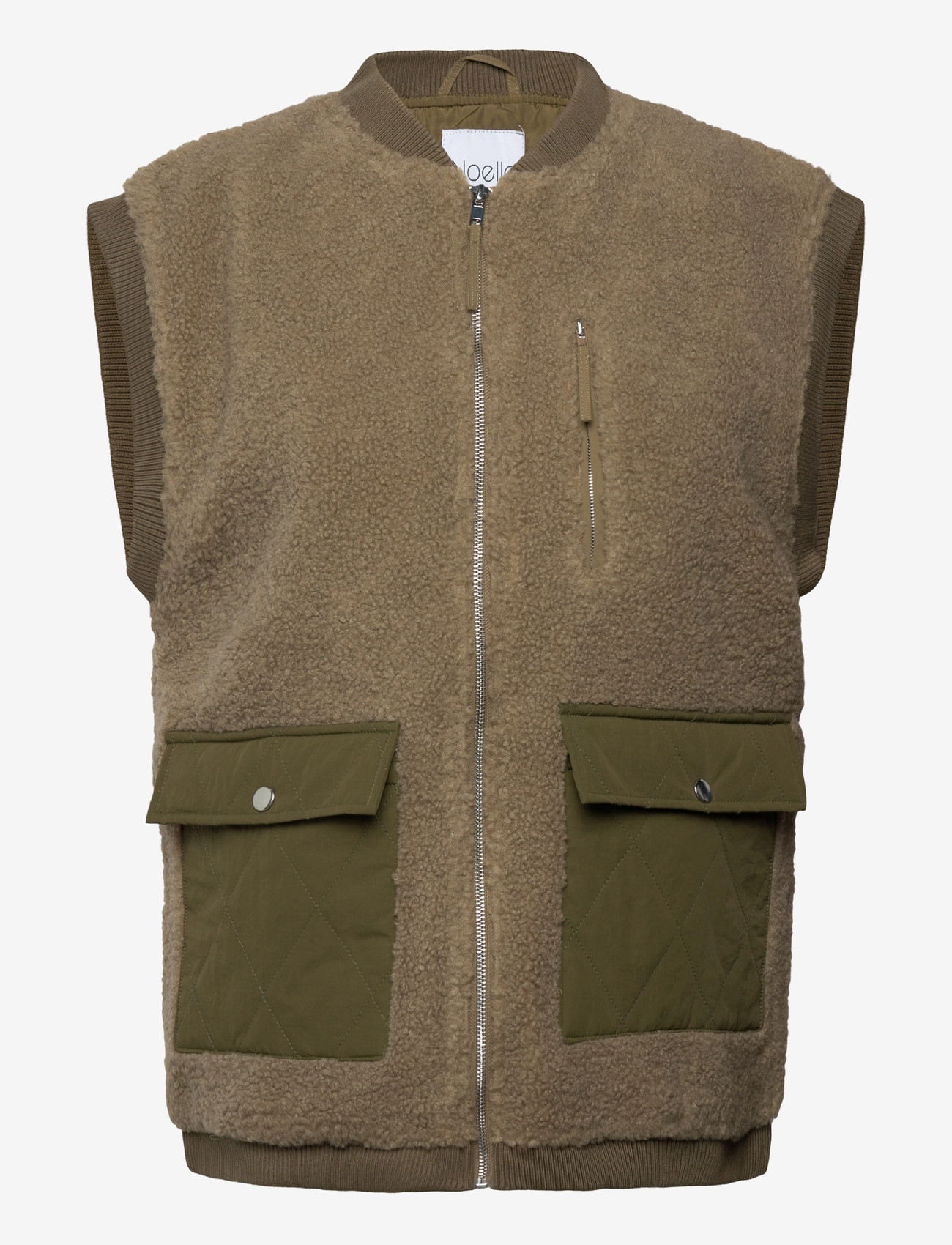 Noella - Effi Pile Vest Polyester - kevättakit - olive/dusty army mix - 0