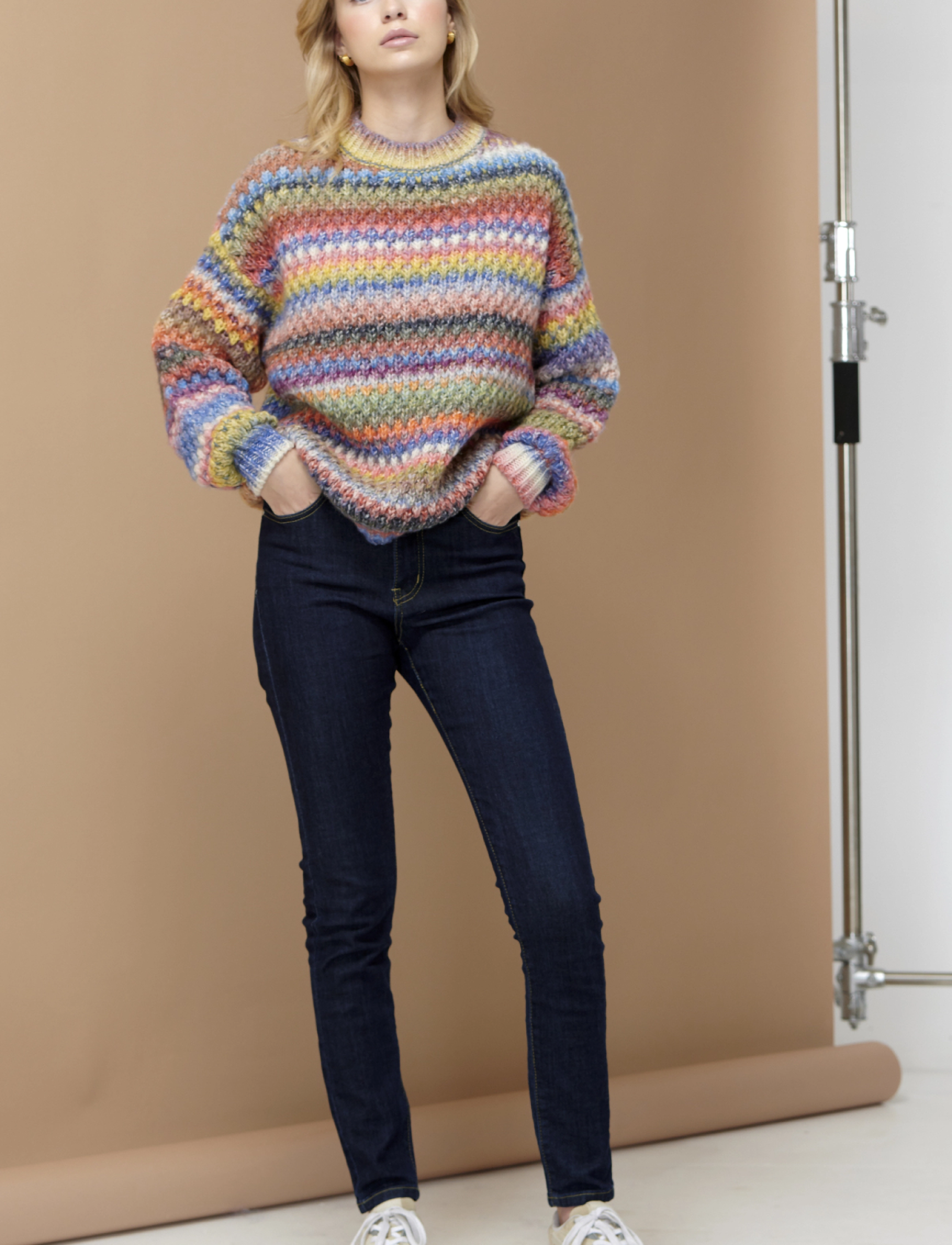 Noella - Gio Knit Sweater - kampsunid - multi mix - 5