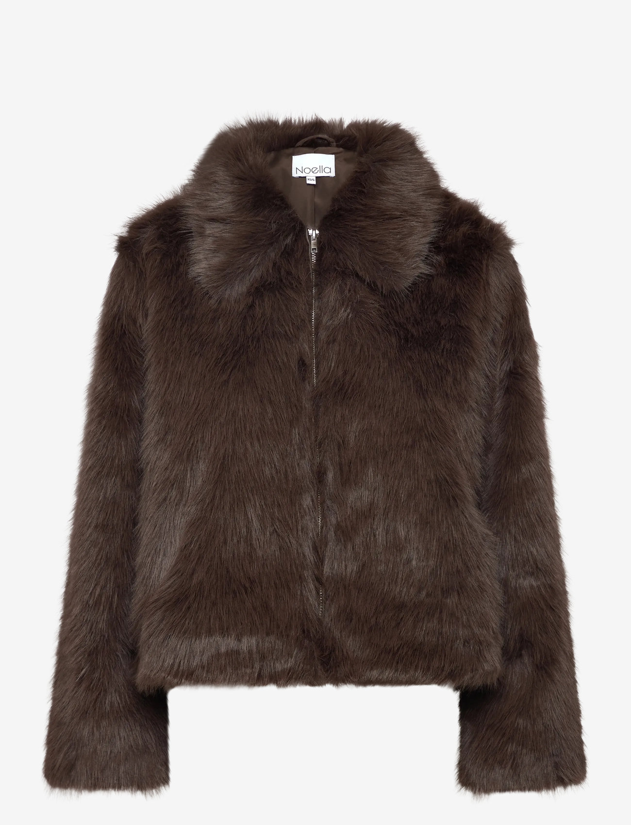 Noella - Kallysta Jacket - kunstpelz - chocolate brown - 0