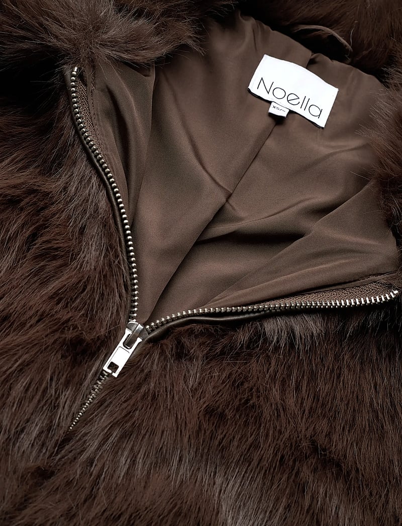 Noella - Kallysta Jacket - kunstkarusnahk - chocolate brown - 2