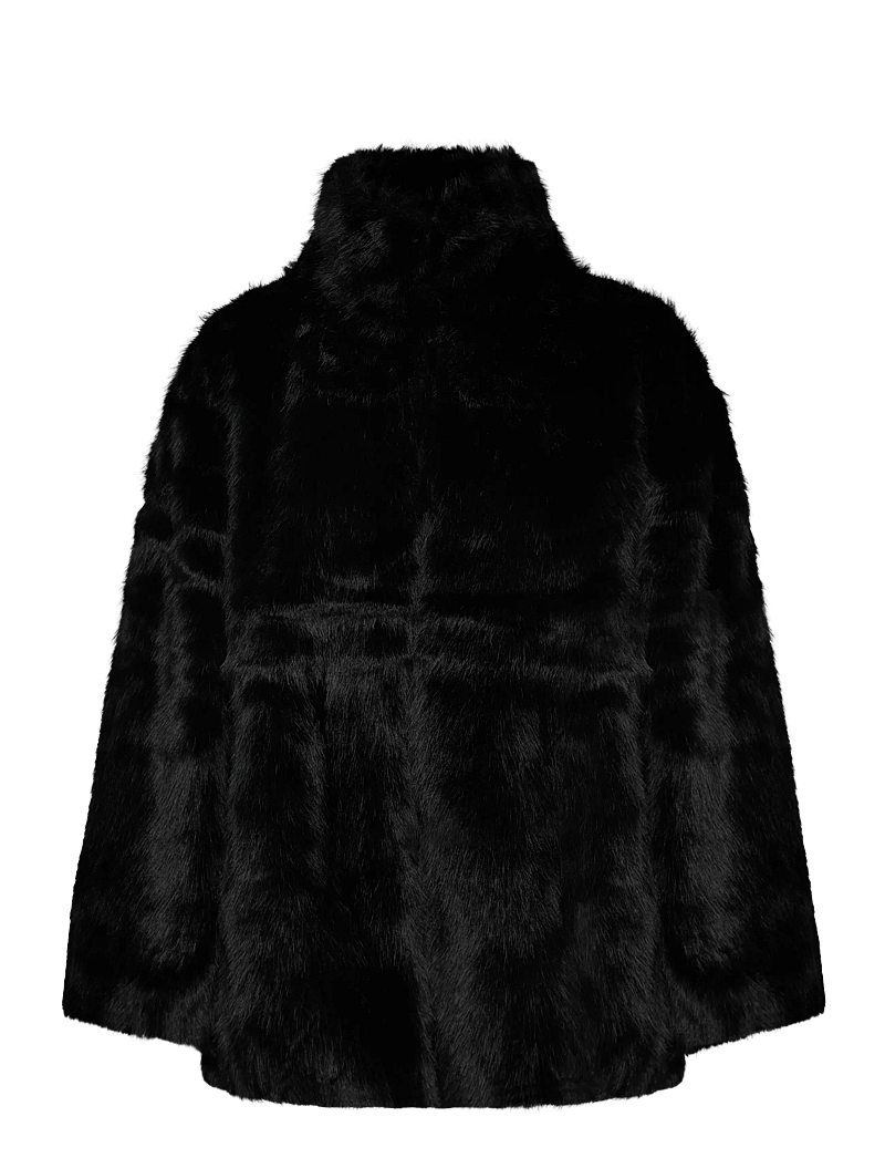 Noella - Lizz Jacket - kunstkarusnahk - black - 1