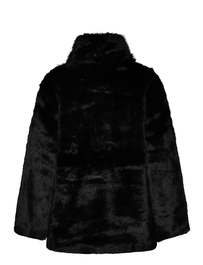 Noella - Lizz Jacket - kunstkarusnahk - black - 2