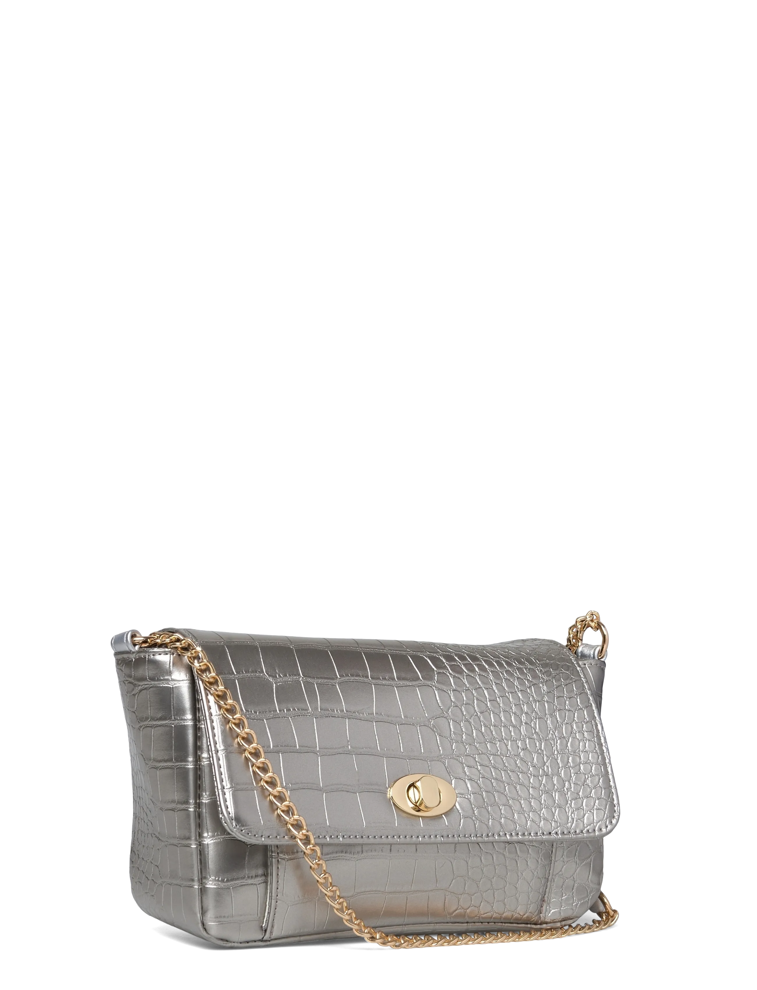 Noella - Teagan Croco Bag - party wear at outlet prices - silver croc - 2