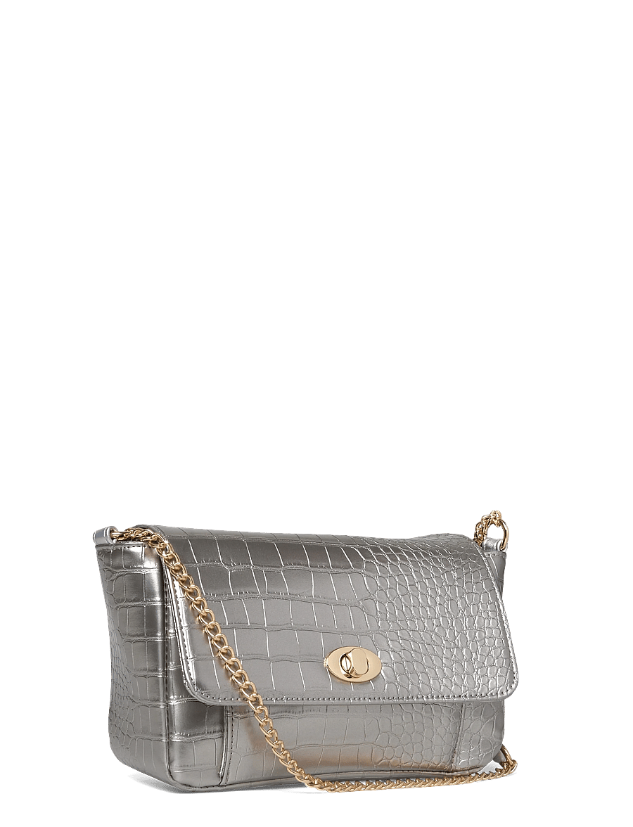 Noella - Teagan Croco Bag - fashion trends - silver croc - 2