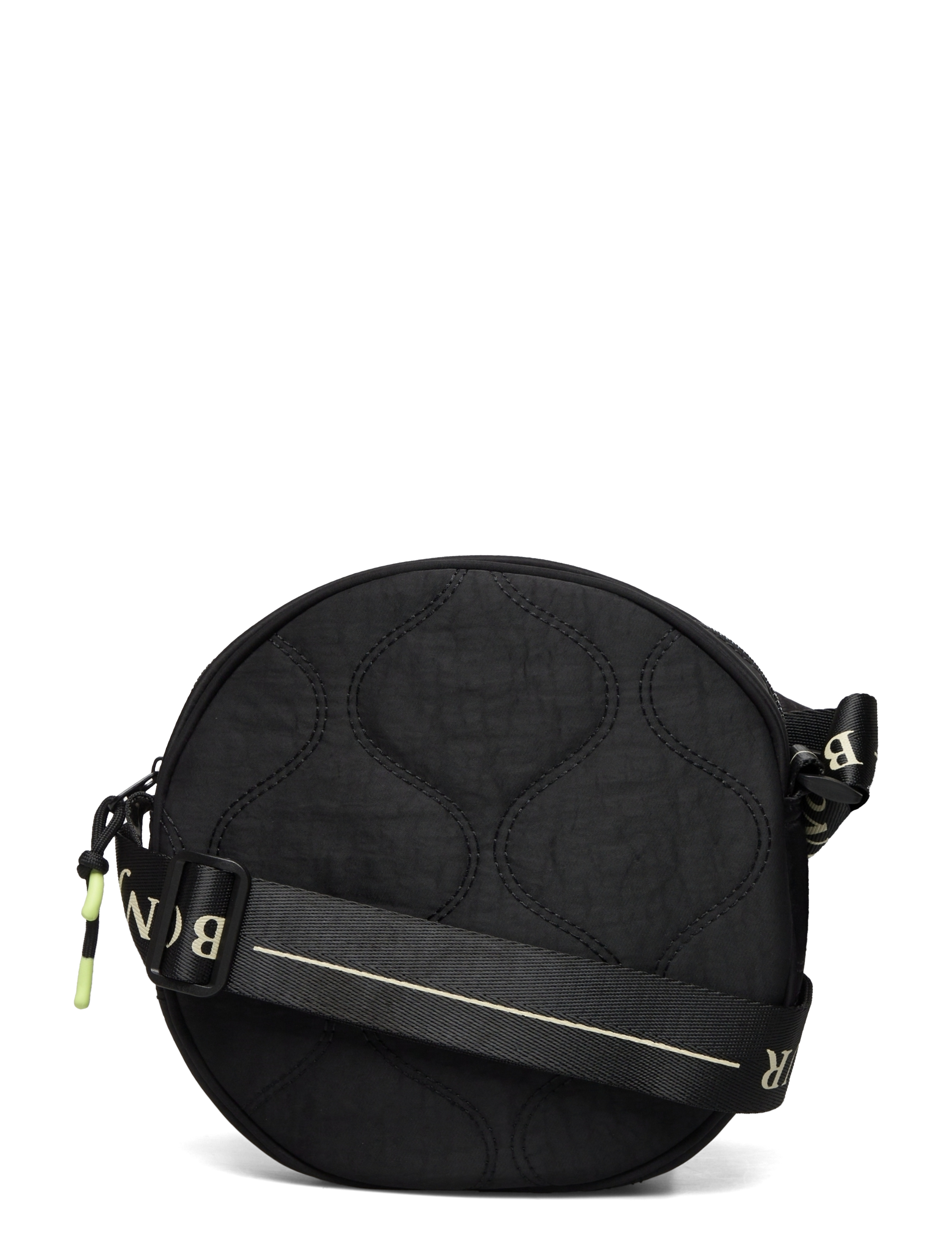 Sammy Round Quilted Bag - BLACK