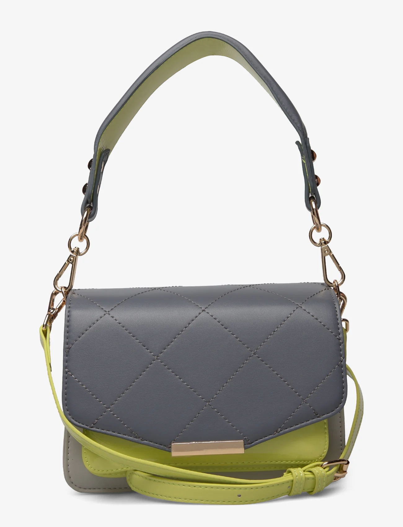 Noella - Blanca Bag Medium - party wear at outlet prices - d.grey/lime green lak/grey - 0