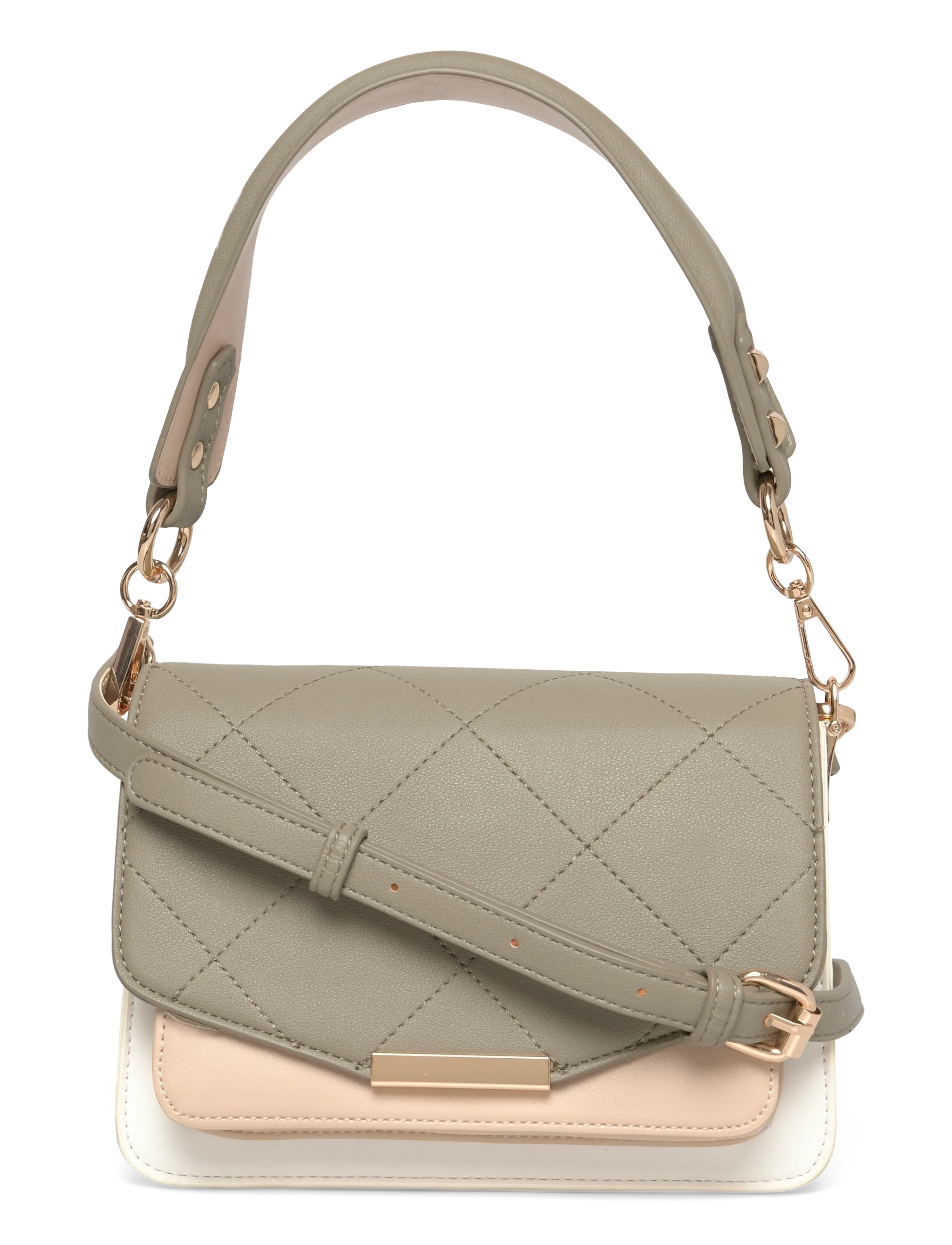 Noella Blanca Bag Medium - Bags - ARMY/WHITE/BEIGE / multi