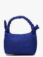 Olivia Braided Handle Bag - ROYAL BLUE