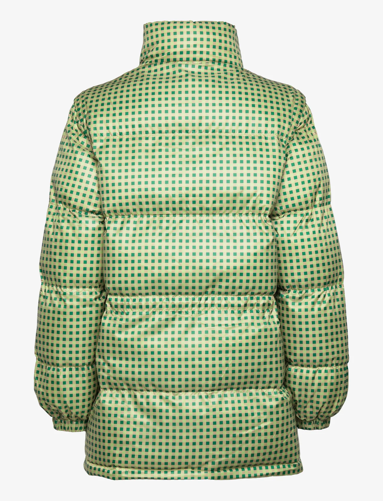 Noella - Emilia Puffer Jacket - talvitakit - green/lime checks - 1