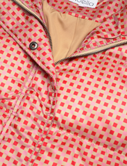 Noella - Emilia Puffer Jacket - winter jackets - pink/red checks - 3