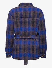 Noella - Koi Shirt Jacket - vilnoniai švarkeliai - blue/navy checks - 1