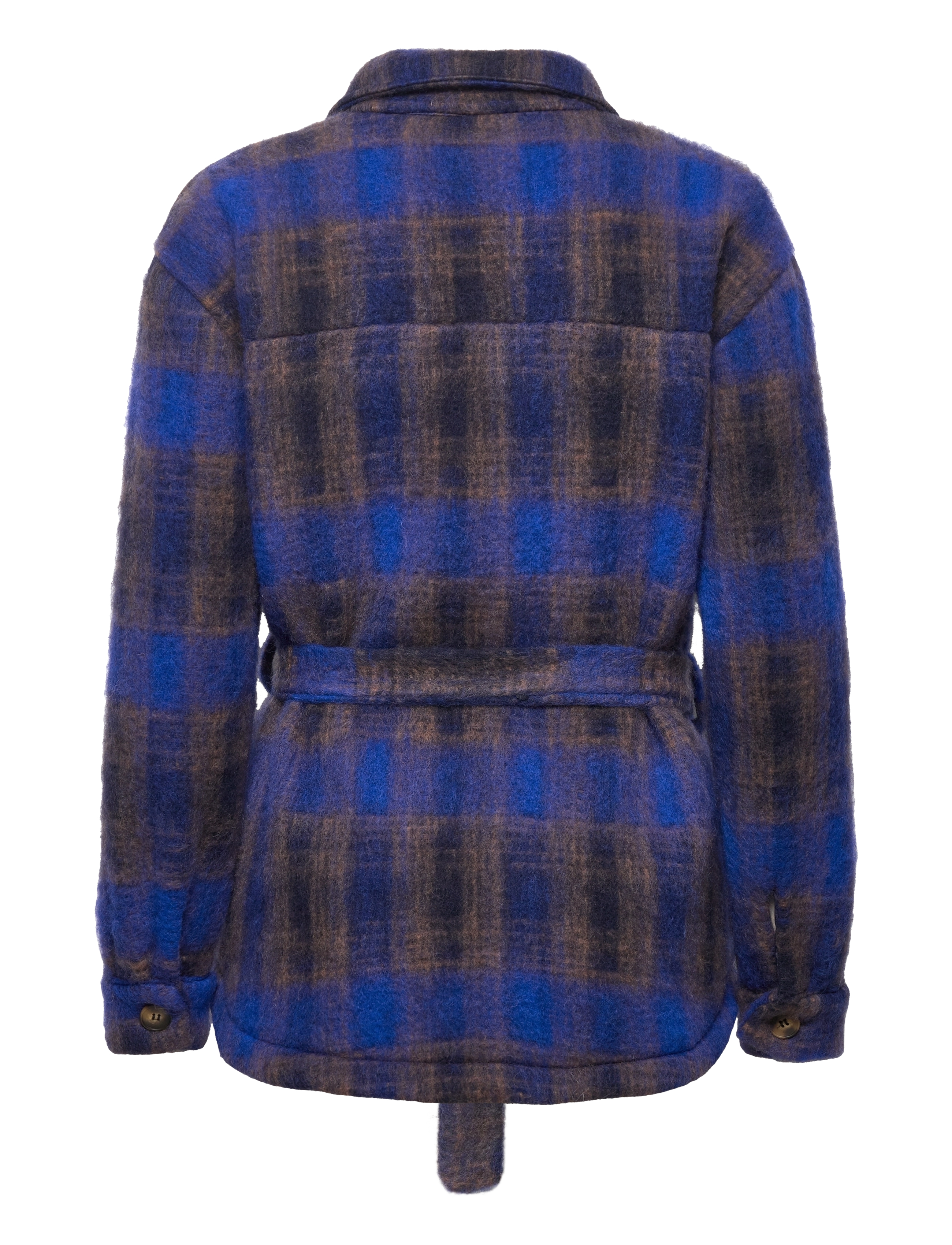 Noella - Koi Shirt Jacket - blue/navy checks - 2