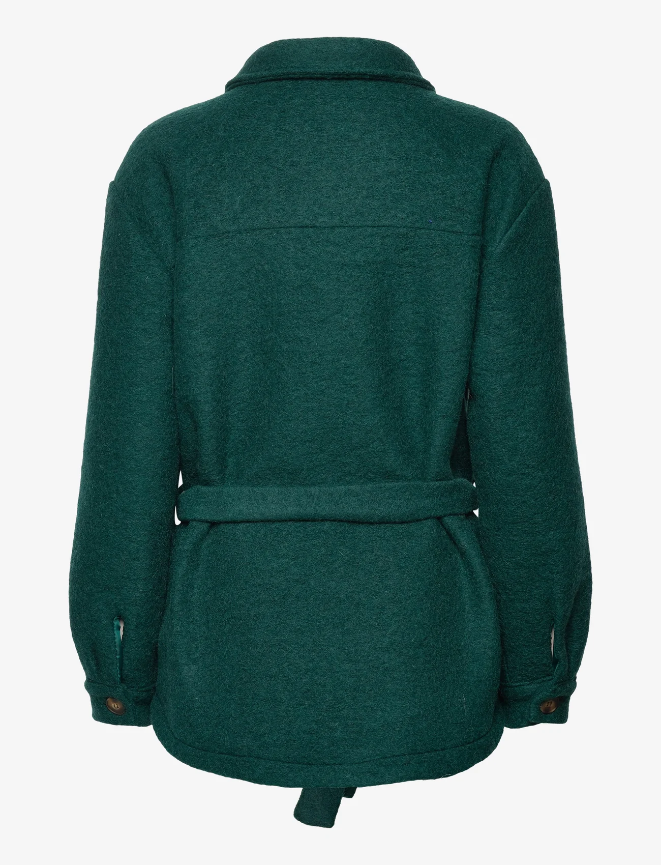 Noella - Koi Shirt Jacket - villased jakid - bottle green - 1