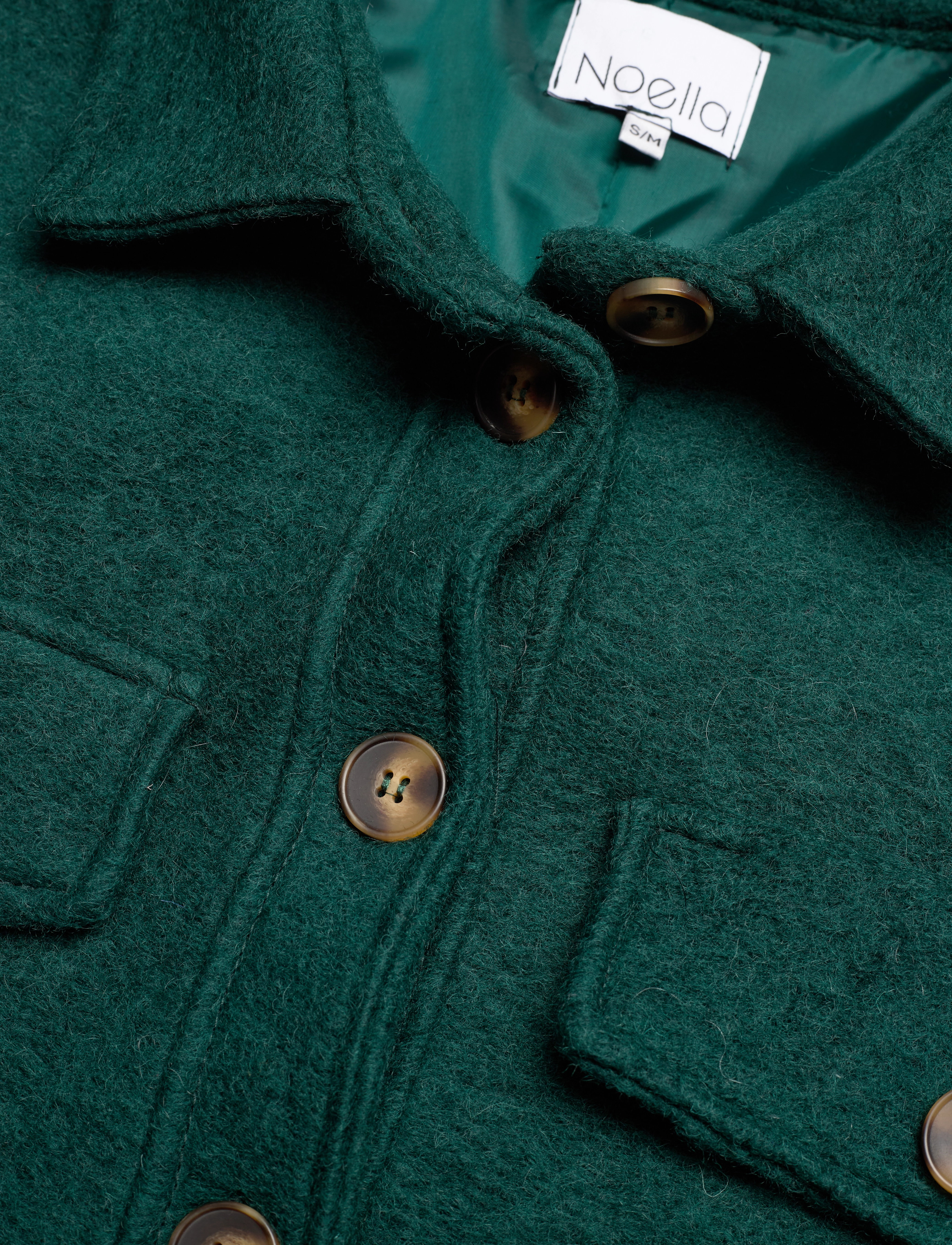 Noella - Koi Shirt Jacket - bottle green - 2